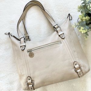 Coach Alexandra Cream Leather Shoulder Bag